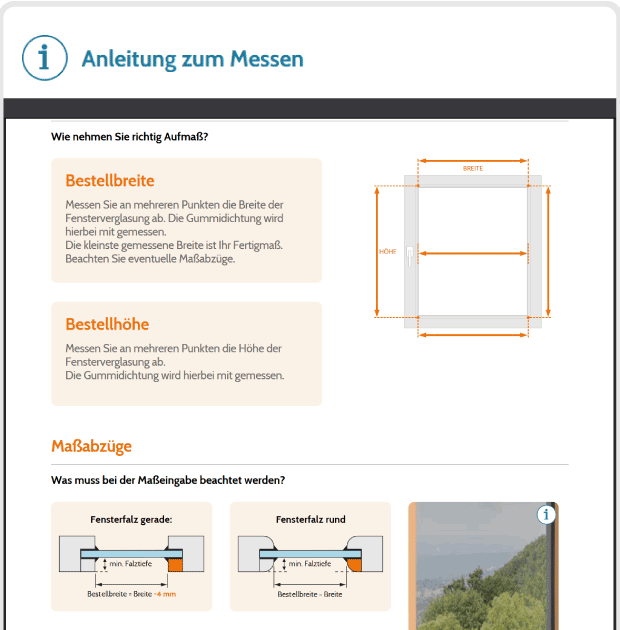 Plissee Konfiguration Schritt 6